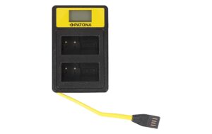 PATONA Smart Dual LCD USB Ladegerät Für Panasonic DMW-BLC12PP