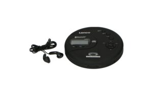 Lenco CD-300, CD / MP3 Player, BT, schwarz Bluetooth, portabel, inkl. Kopfhörer