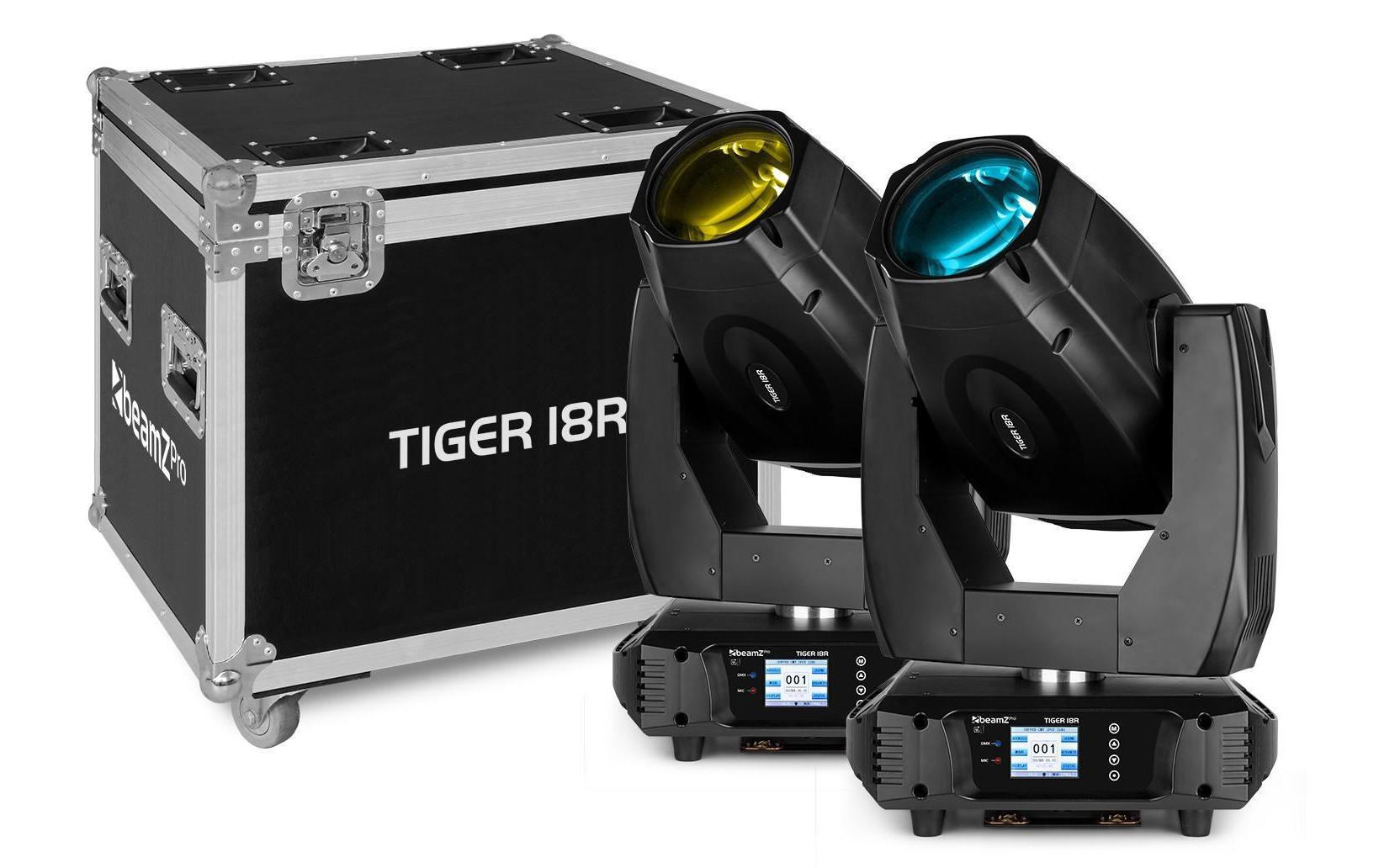 1040834 - Mediatech BeamZ Pro Tiger 18R Set 2x Tiger 18R Moving Head in Case kaufen Schweiz | Mediatech.ch
