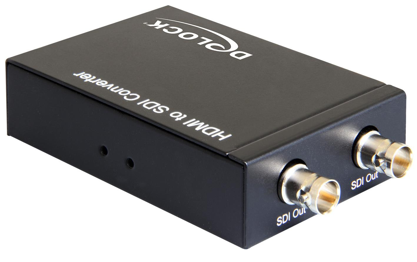 Delock HDMI-3G-SDI Konverter Manuel, BNC-Buchsen, bis 1080p, Netzteil