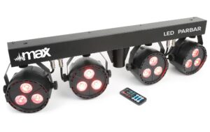 Max PartyBar 4 LED-Bar Kit, 3x 3W 4-in-1, Ständer