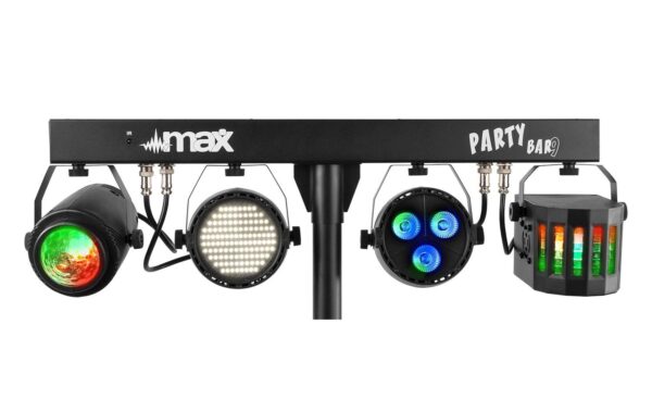 Max PartyBar 9 Jellymoon, PAR Strobe Derby, Stand