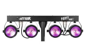 Max PartyBar 11 4 x COB PAR, 20W RGB, Stand