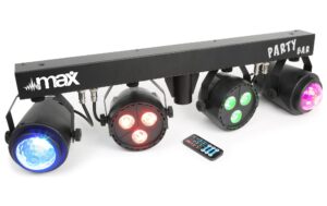 1058530_1 - Mediatech Max PartyPar Kit 2x Par 3x3W, 2x Jelly, 4-in-1, RGBW, Stand