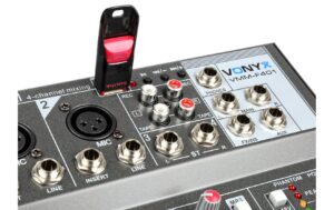 1058547_3 - Mediatech Vonyx VMM-F401 4-Kanal Mixer, MP3, Echo