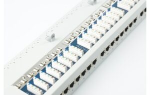 equip 19 Patchpanel: 24 Port, 1HE, grau Cat.5e, zu 19 Serverschrank