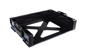 1071274 - Mediatech i-BOXX Rack aktiv schwarz schwarz mit anthrazitgrauen Schnappern