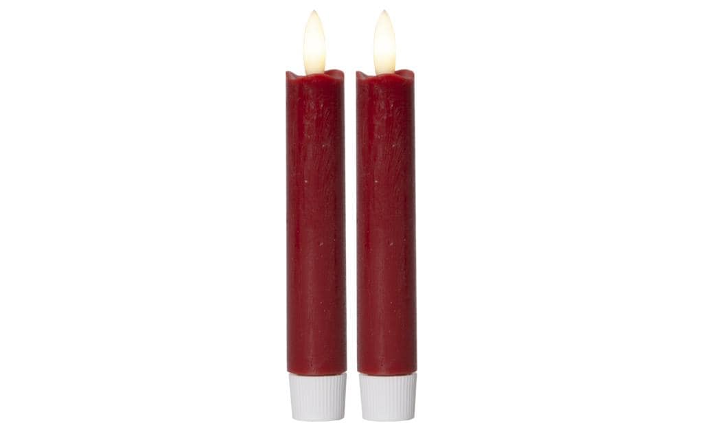 1072355 - Mediatech Star Trading LED Dinner Kerze Flamme 2er Indoor, Rot, 14cm Höhe, Timerfunktion kaufen Schweiz | Mediatech.ch