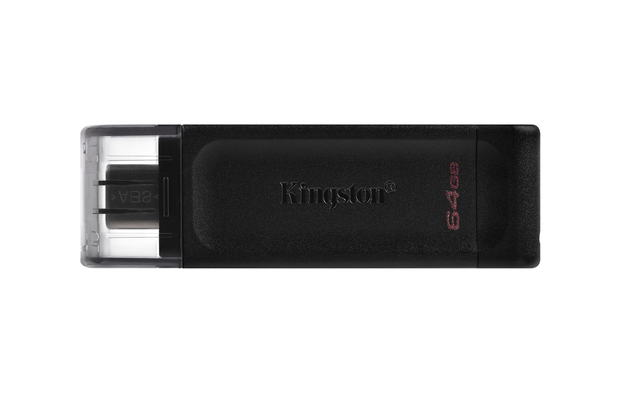 Kingston DataTraveler 70 64GB, USB 3.2 USB-C / USB 3.2 Gen 1-Geschwindigkeiten