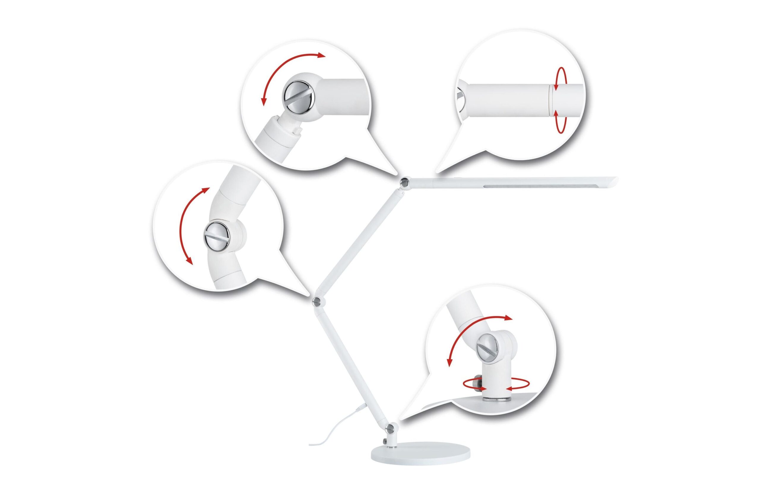 1084621 - Mediatech Paulmann FlexBar LED Tischleuchte Weiss LED 10,6W 1050lm 3000 - 6500K, 3-Step-Dim kaufen Schweiz | Mediatech.ch