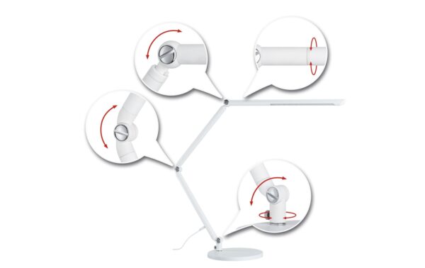 1084621_5 - Mediatech Paulmann FlexBar LED Tischleuchte Weiss LED 10,6W 1050lm 3000 - 6500K, 3-Step-Dim
