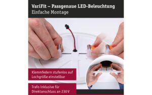 Paulmann Panel Areo VariFit 230mm Weiss 18W, 2700 - 6500K, Zigbee-fähig, Dimmbar