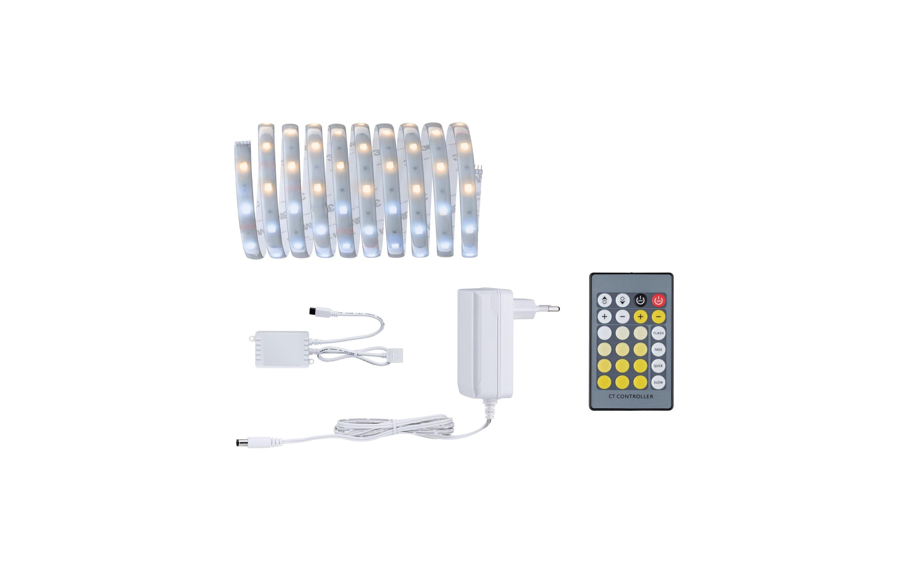 Paulmann MaxLED 250 Basisset 3m IP44 LED 11W 810lm 2700-6500K, inkl. IR-Fernbe.