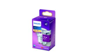Philips LED Lampe 2.7W (25W) GU10, MR16, 215lm, 2700K, klar