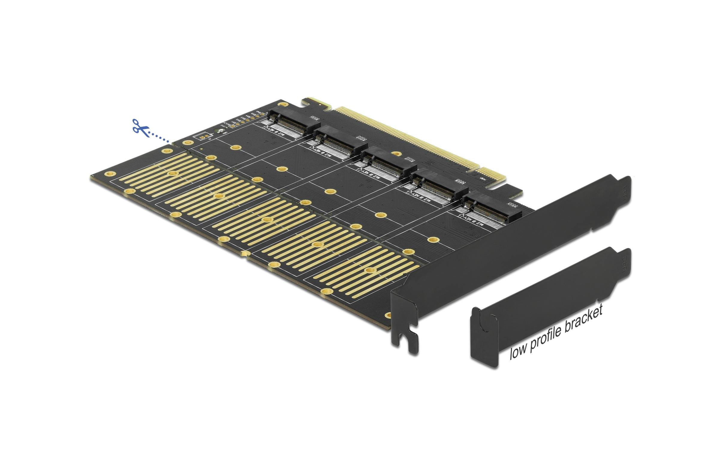 1087466 - Mediatech Delock PCI Express x16 Karte zu 5x intern 5x Key-B SATA kaufen Schweiz | Mediatech.ch