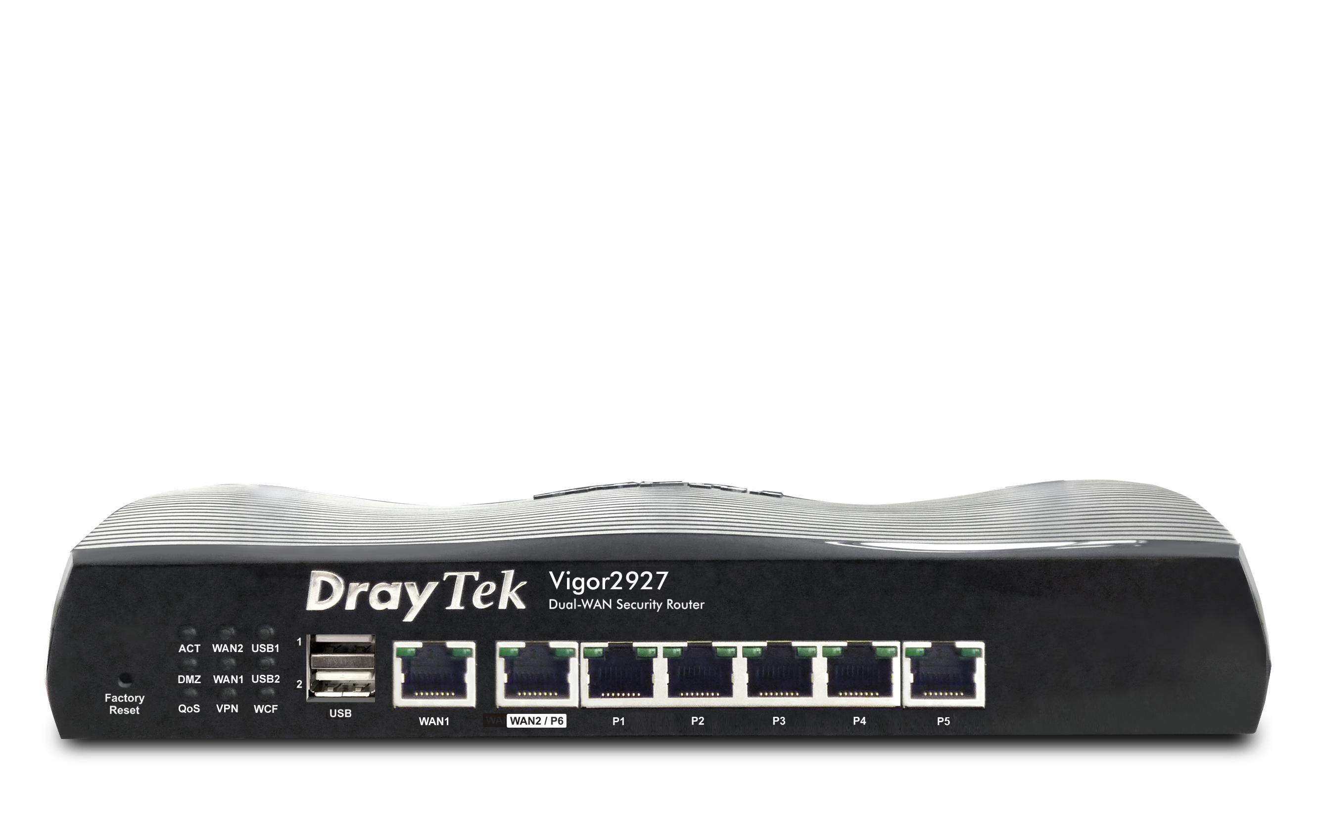 DrayTek Vigor2927 VPN-Router 2xWAN, 5xGigaBit LAN, 2xUSB, 50xVPN, 25xSSL