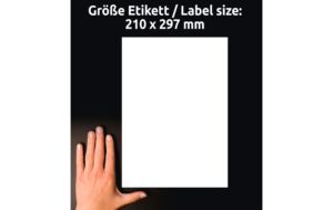 Avery Zweckform Magnet Schilder 210x297 mm. 5 Bogen, Inkjet