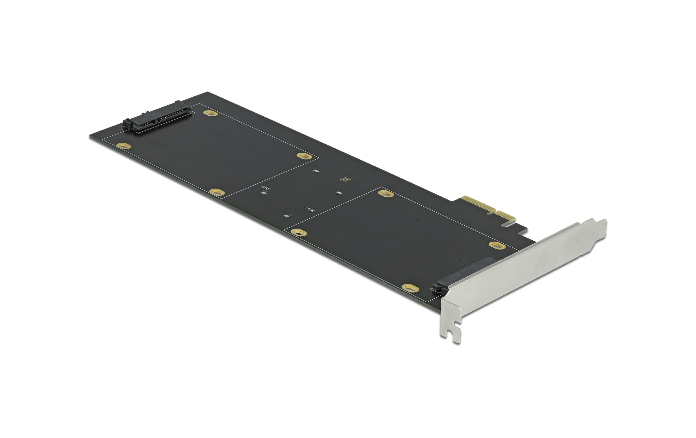 1089049 - Mediatech DeLock 4x SATA PCI-Ex4 Kontroller Direktanschluss 2.5HDD/SSD am Bracket kaufen Schweiz | Mediatech.ch