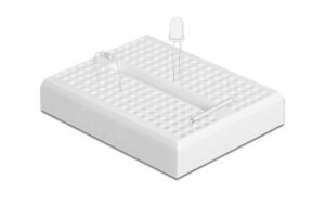 1092574_2 - Mediatech Delock Experimentier-Steckbrett mit Bodenplatte 170 Kontakte, weiss