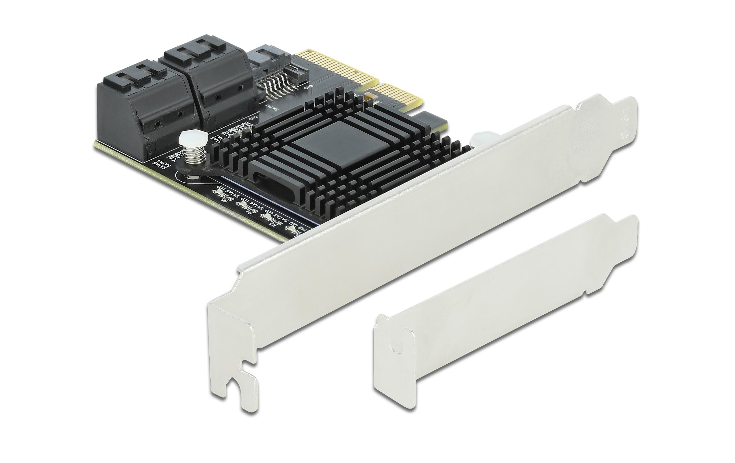 1093075 - Mediatech DeLock 5x SATA PCI-Ex2 Kontroller inkl. Low Profile Soltblech kaufen Schweiz | Mediatech.ch