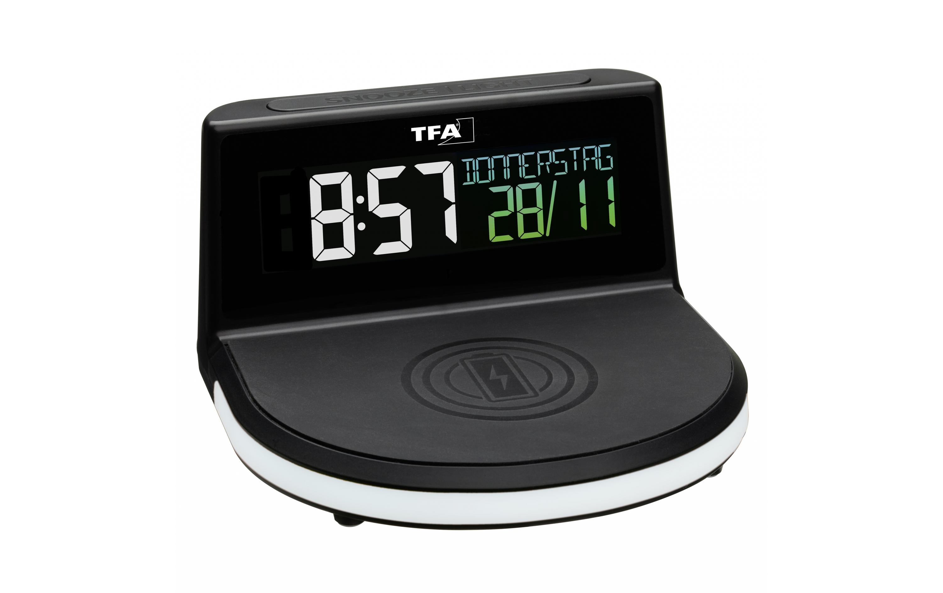 1093710 - Mediatech Digitalwecker schwarz schwarz, FE-TFA