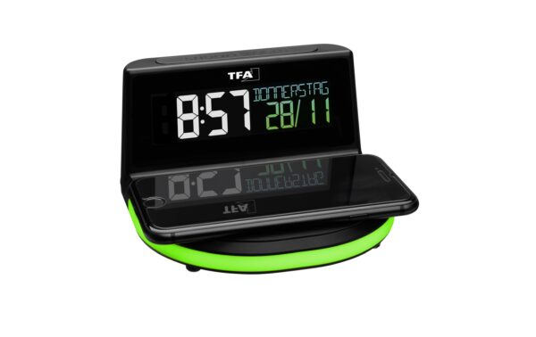 1093710_4 - Mediatech Digitalwecker schwarz schwarz, FE-TFA