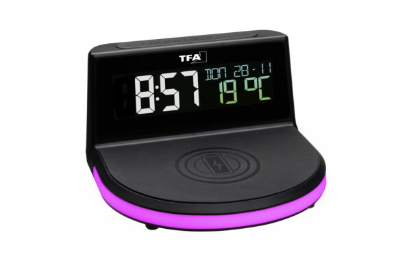 1093710_5 - Mediatech Digitalwecker schwarz schwarz, FE-TFA