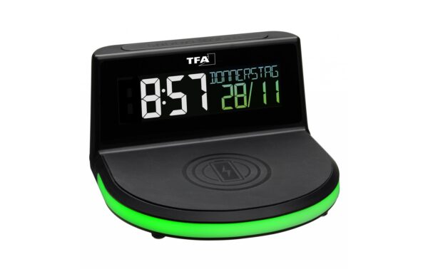 1093710_6 - Mediatech Digitalwecker schwarz schwarz, FE-TFA