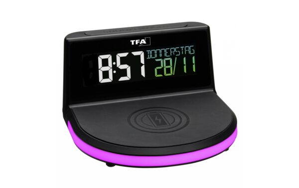 1093710_7 - Mediatech Digitalwecker schwarz schwarz, FE-TFA