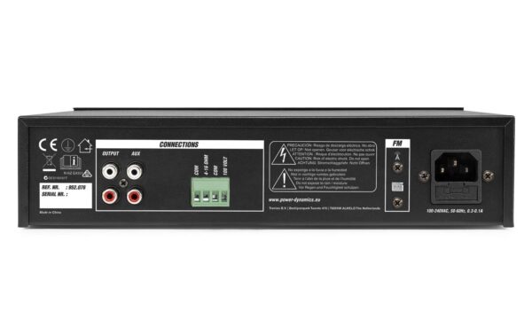 Power Dynamics PDM25 100V Powermixer USB, MP3, BT, 25W