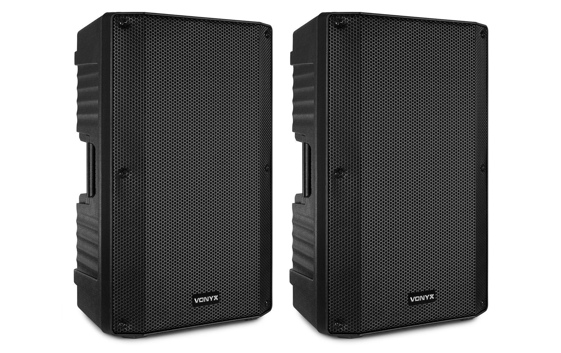 Vonyx VSA150S Aktiv Lautsprecher Set 15, BT, MP3