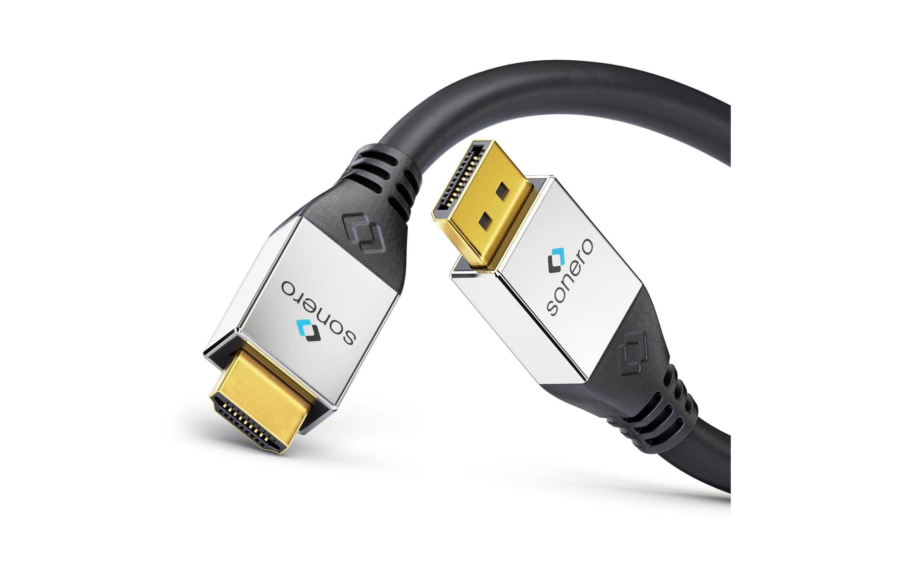 1094221_1 - Mediatech Sonero 4K Displayport auf HDMI Kabel 1.50 m, Stecker -> Stecker