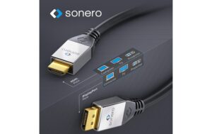 1094221_2 - Mediatech Sonero 4K Displayport auf HDMI Kabel 1.50 m, Stecker -> Stecker