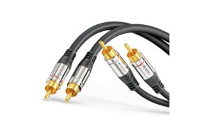 Sonero 2x Cinch Stereo Audio Kabel 5.00m, Stecker <-> Stecker