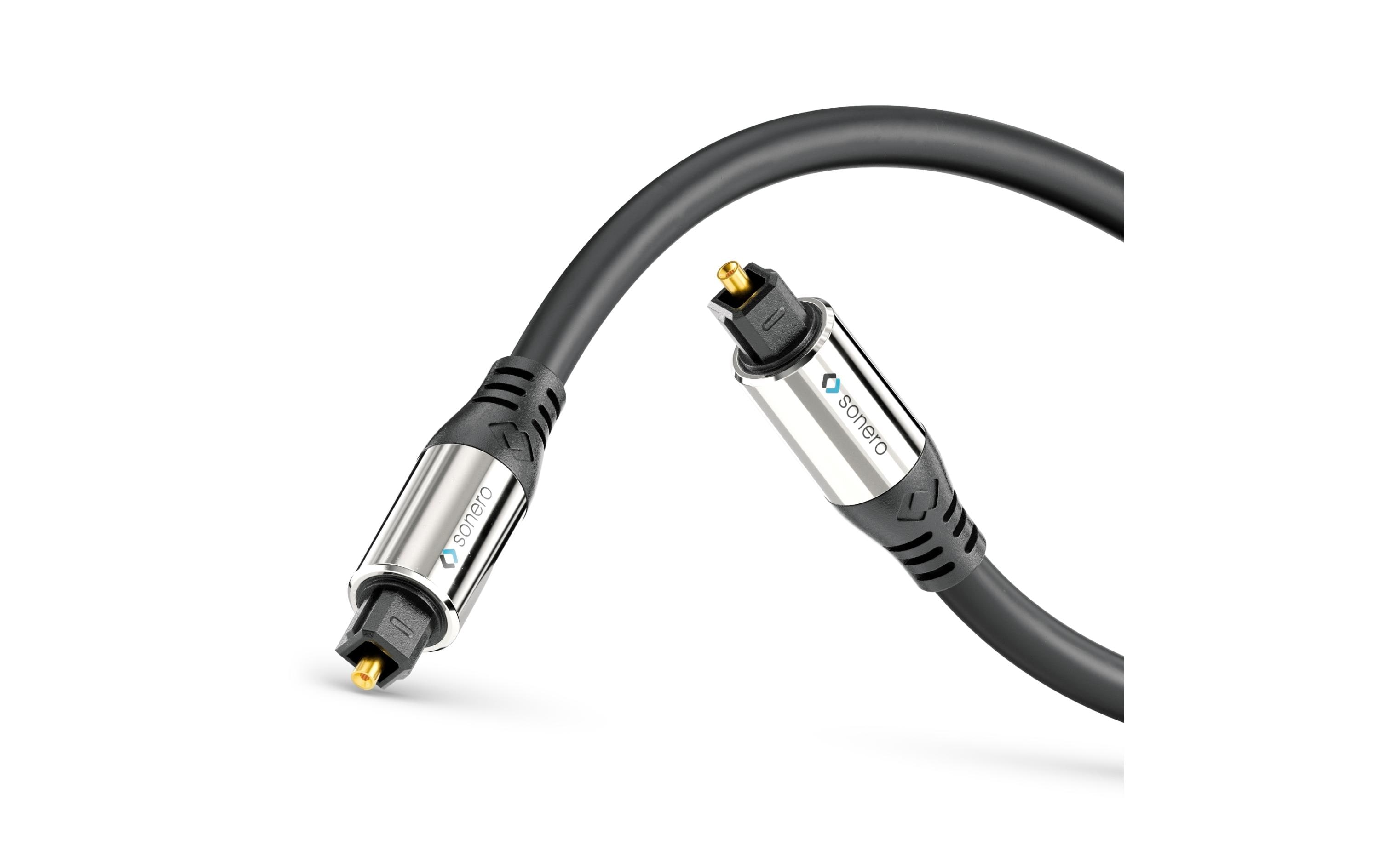 1094285_1 - Mediatech Sonero Optisches Toslink Audio Kabel 7.50m, Stecker <-> Stecker, 6mm Durchmesser