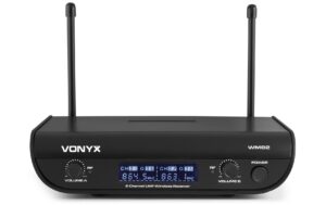 Vonyx WM82C 2-Kanal Übertragungsset mit Mic & BP