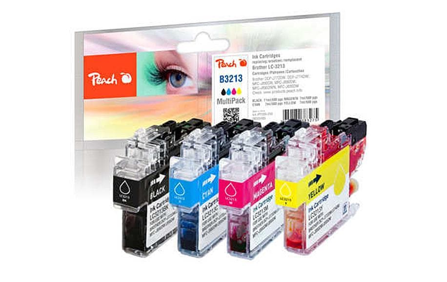 1096813 - Mediatech Peach Tinte Brother LC-3213 MultiPack 1x11, 3x7ml bk, c, m, y
