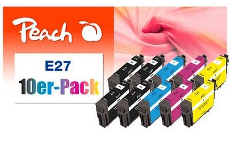 Peach Tinte Epson No 27 Multi-10-Pack 6x6, 8 4x4ml 4x bk, 2x c, m, y