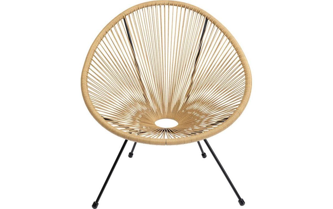 1099284 - Mediatech Kare Sessel Acapulco, Natur (HxBxT) 85x73x78 cm, Stahl, Polyethylen kaufen Schweiz | Mediatech.ch