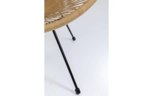 1099284_7 - Mediatech Kare Sessel Acapulco, Natur (HxBxT) 85x73x78 cm, Stahl, Polyethylen