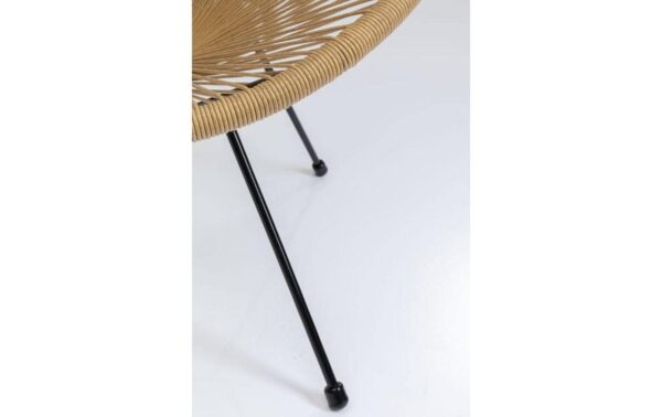 1099284_7 - Mediatech Kare Sessel Acapulco, Natur (HxBxT) 85x73x78 cm, Stahl, Polyethylen