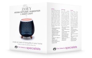 Rio ZOEY Aromavernebler DHOZ Luftbefeuchter und Nachtlicht