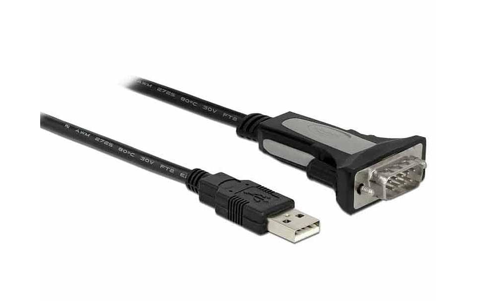 1101555 - Mediatech Delock Adapter USB-A zu Seriell DB9 RS-232 4 m, schwarz kaufen Schweiz | Mediatech.ch