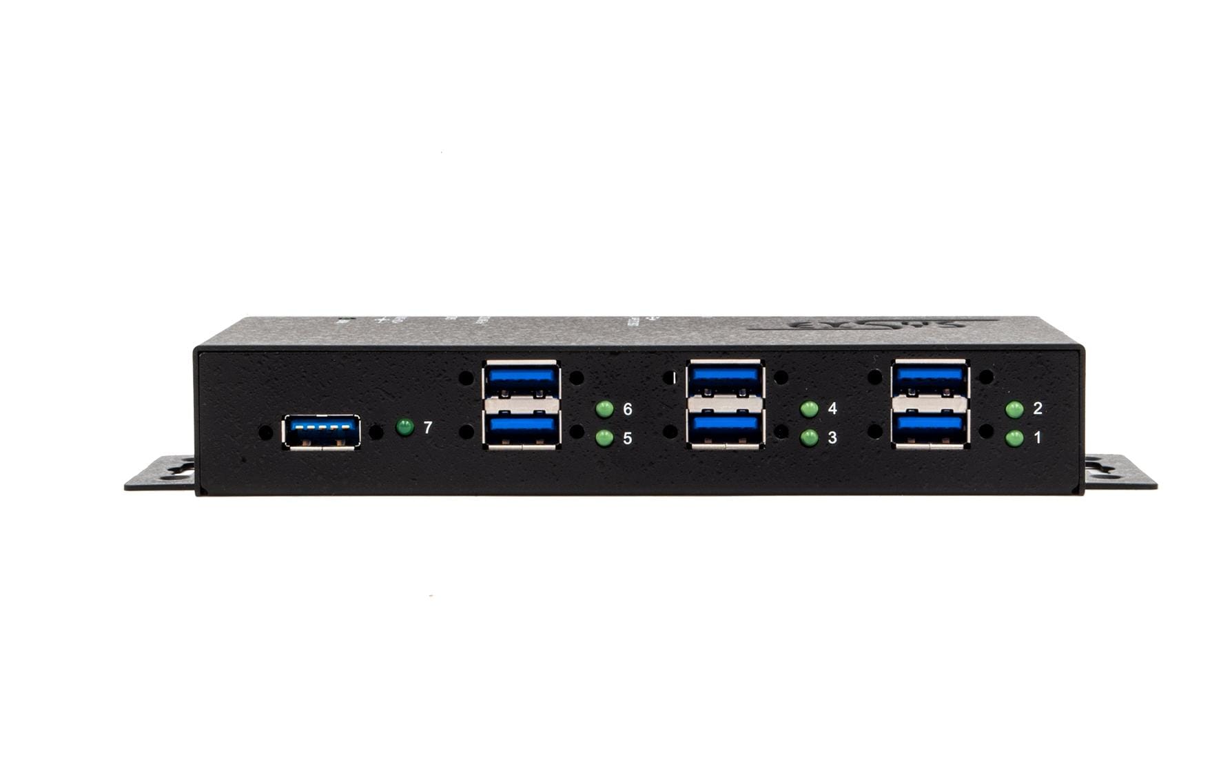 1102942_1 - Mediatech EXSYS EX-1517HMVS, Managed 7x USB 3.0 HUB Metall, mit 15KV EDS, Desktop