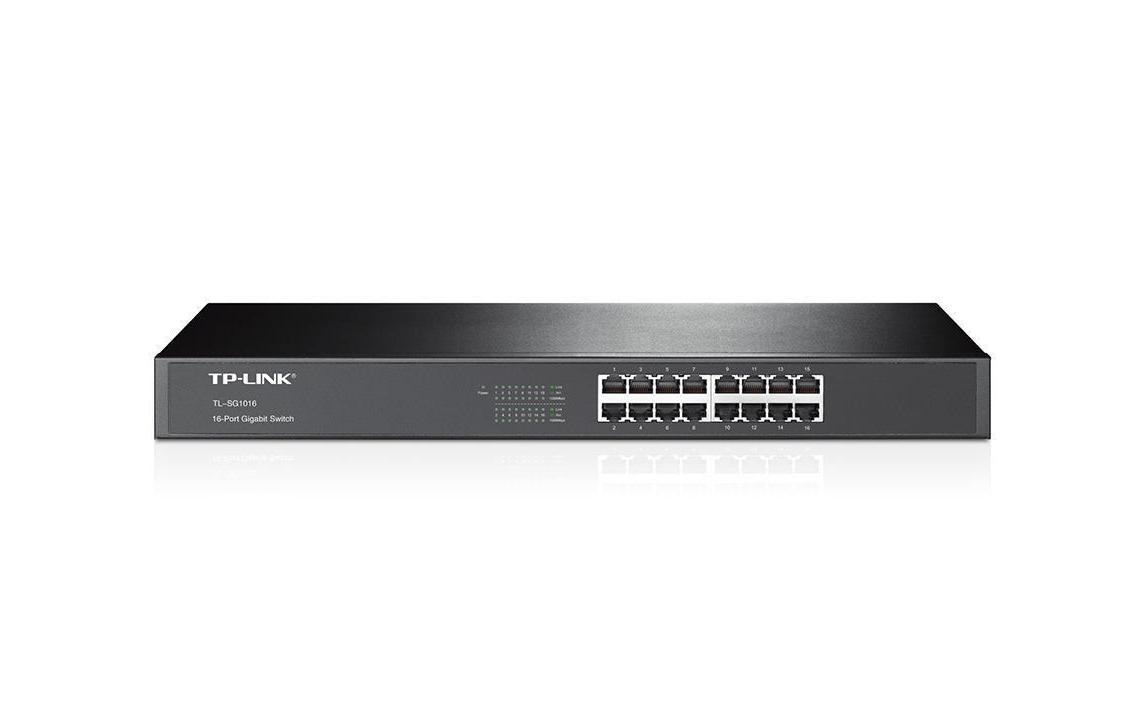 110611 - Mediatech TP-Link TL-SG1016: 16Port Switch, 1Gbps 16x Gbps, 19 Rack kaufen Schweiz | Mediatech.ch