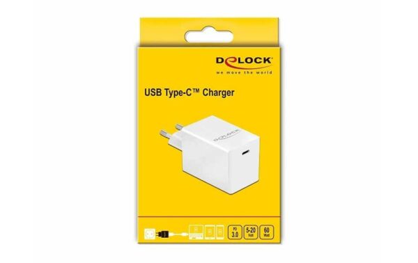 1106622_2 - Mediatech Delock Netzteiladapter USB-C PD 3.0 bis zu 60 W, GaN Technologie