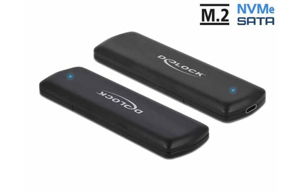 1108570_4 - Mediatech Delock M.2 NVME o. SATA SSD zu USB Gehäuse Betrieb von M.2 NVME oder SATA SSDs an USB