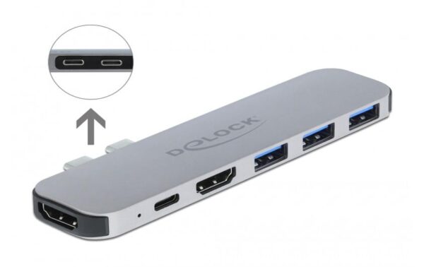 1110601_4 - Mediatech Delock 87753 Dockingstation für MacBook 2x Dual HDMI 4K / USB-C PD/ 3x USB-A