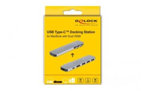 1110601_5 - Mediatech Delock 87753 Dockingstation für MacBook 2x Dual HDMI 4K / USB-C PD/ 3x USB-A