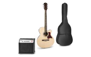 MAX ShowKit Elekroakustikgitarrenset, natur